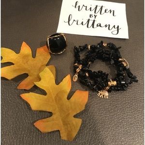 Gold & Black Jewelry