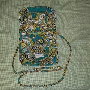 Vera Bradley Peacock Wallet WOC Crossbody Wristlet