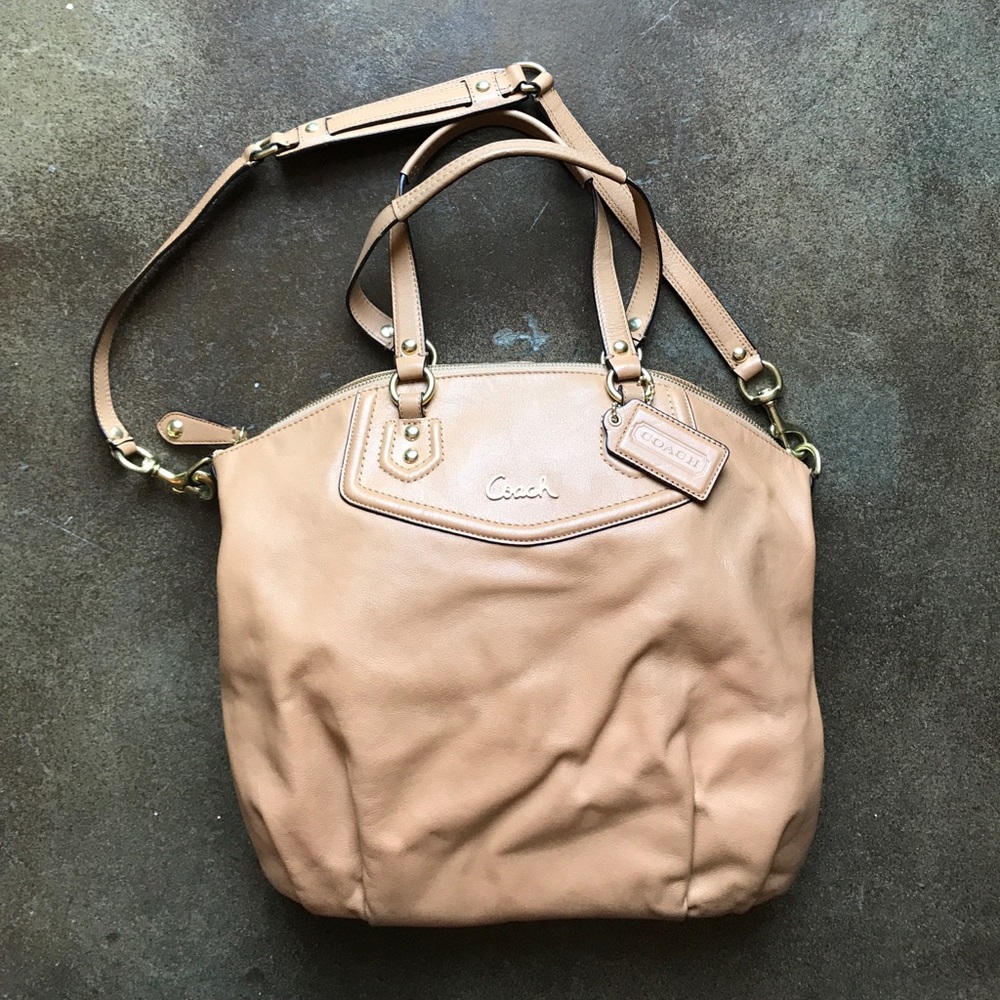 Tan Leather Coach Bag