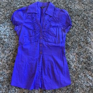 Purple button down shirt