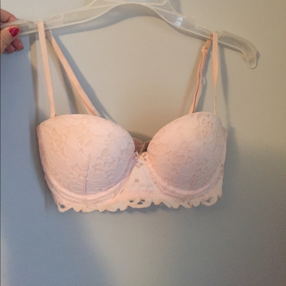 Aerie 32C Convertible Bra (light pink)
