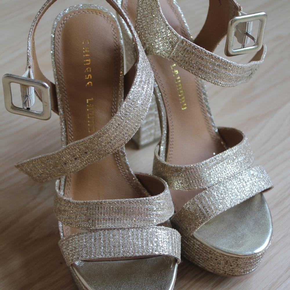 Chinese Laundry Champagne Platforms