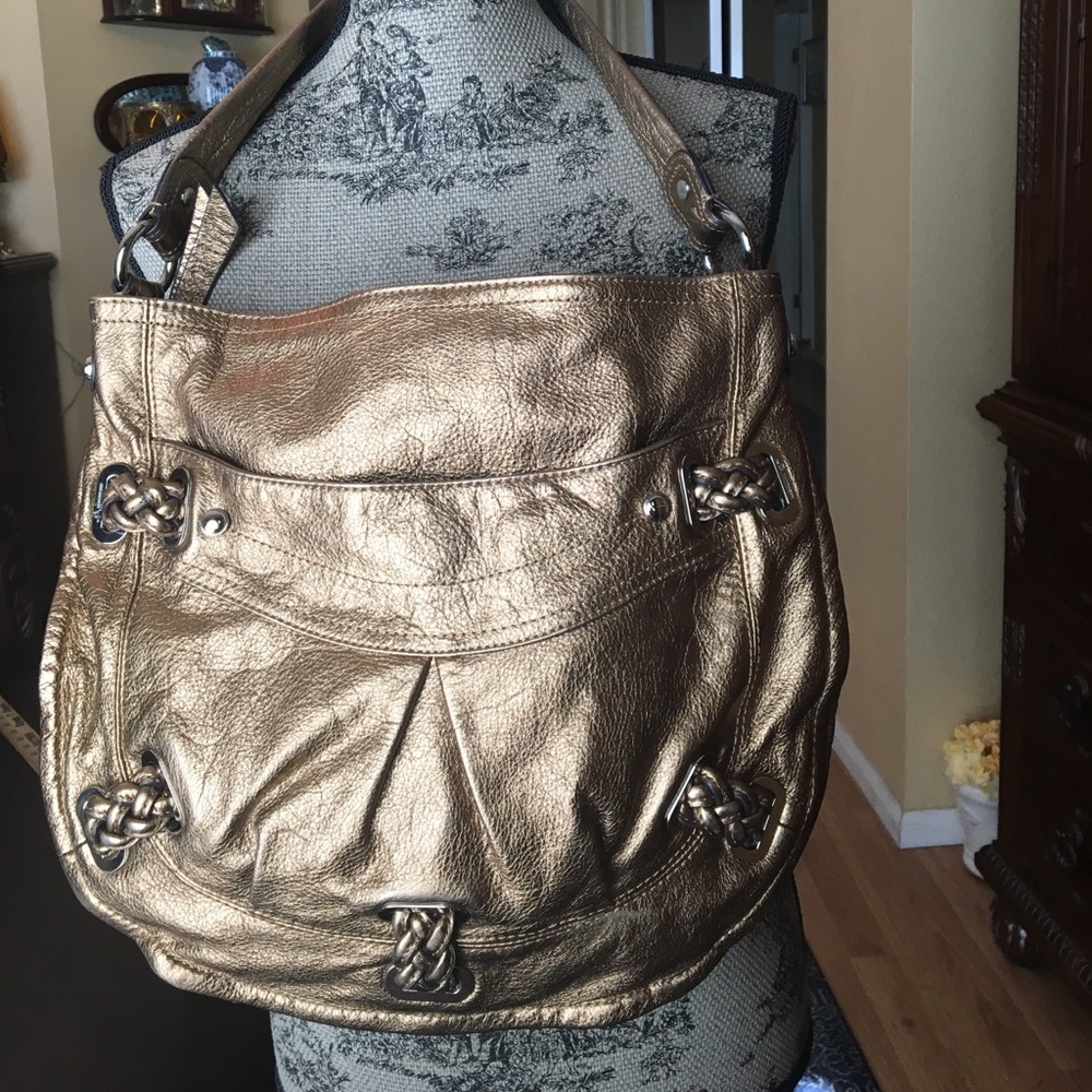 B.Makowsky leather handbag