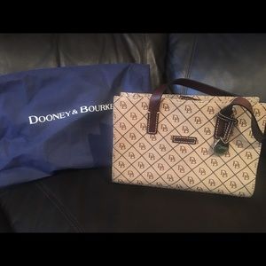 Tan Structured Dooney & Bourke Bag