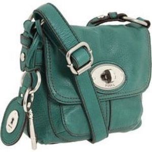 FOSSIL MADDOX SMALL FLAP CROSSBODY BAG-Teal
