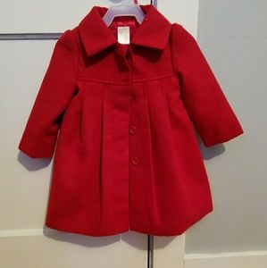 Girls pea coat 12-24 mths