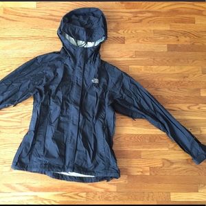 The North Face rain jacket in black