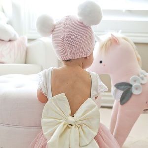 Pink Pom Pom Hat Baby Gap