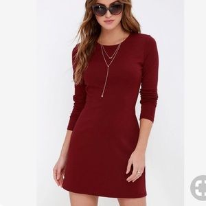 ❣️LULU’S ‘Perfectly Posh’ Long Sleeve Mini Dress