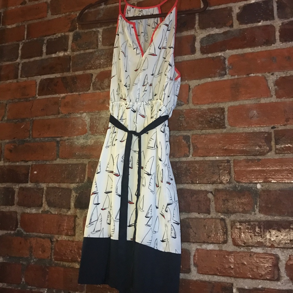 ⛵️ Ya Los Angeles White Sailboat Dress size: M