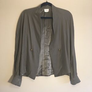PARKER light silky gray green blazer