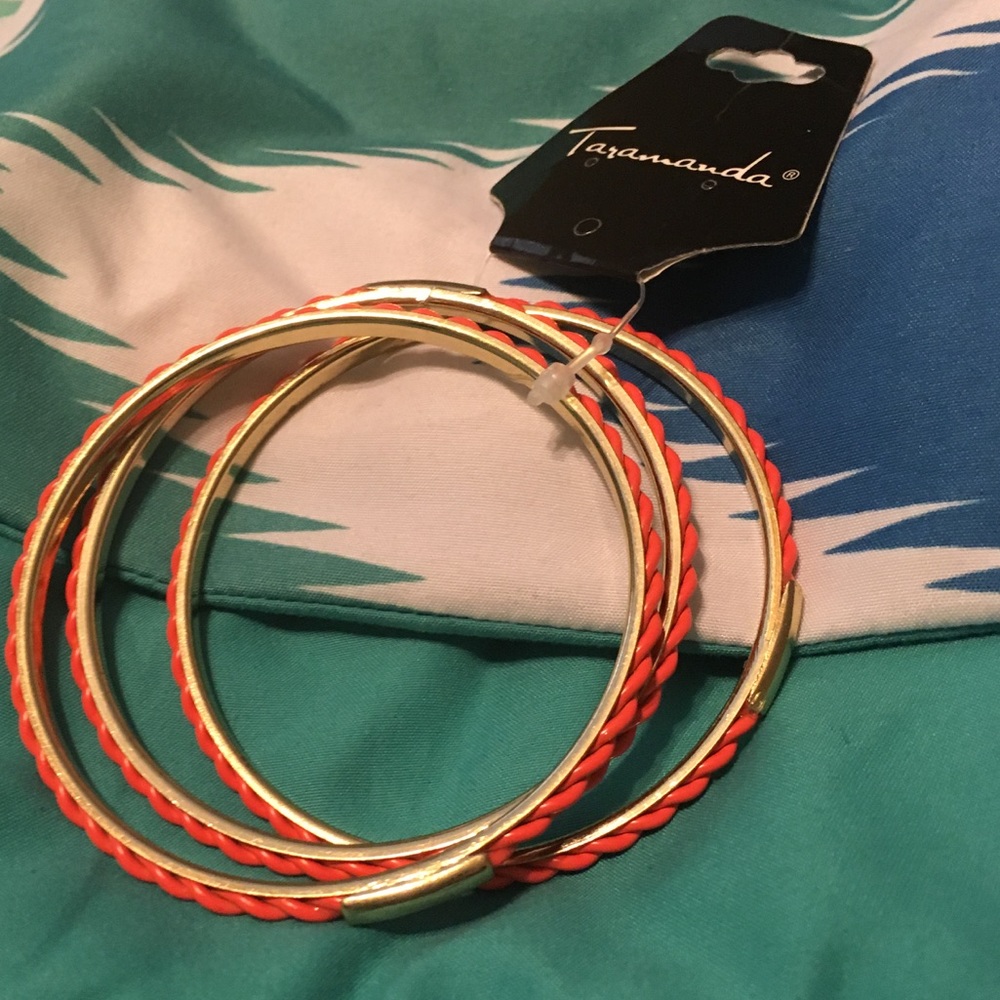 🌻Orange/gold bracelets! Set of 3