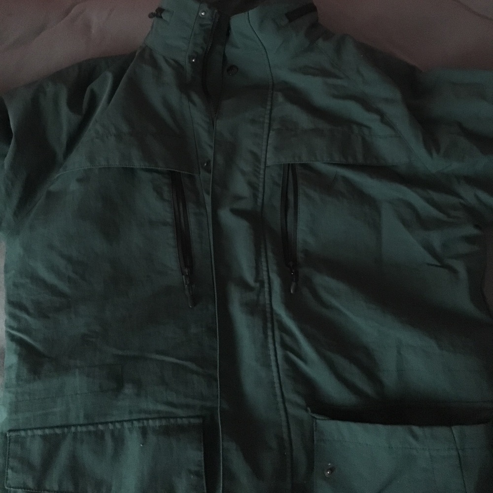 Nautica Hunter Green Rain Coat