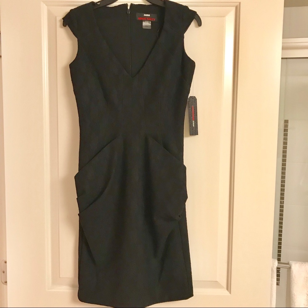 Miss Sixty classy black midi dress with pockets