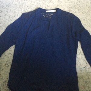 Navy blue tunic top