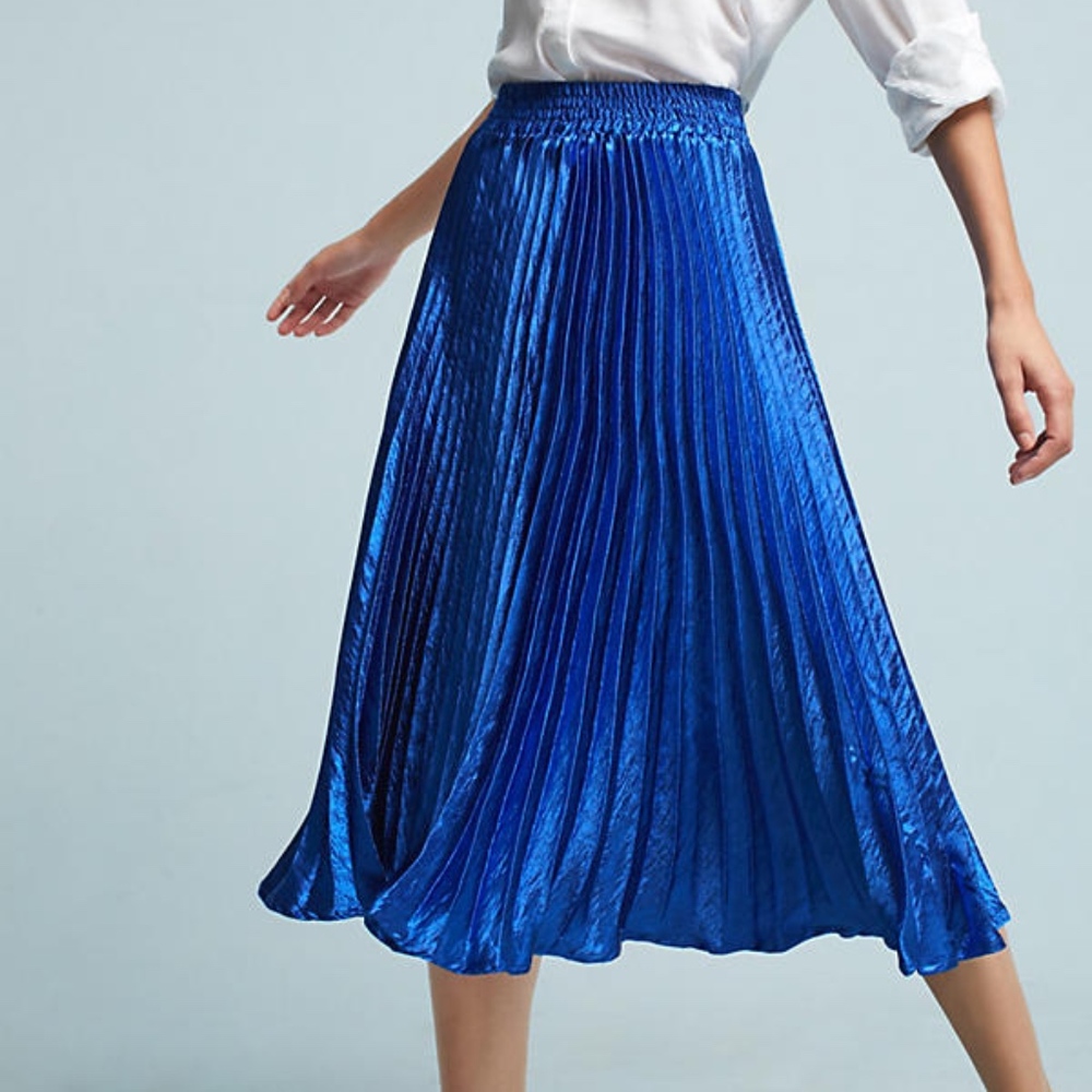 Gemma Pleated Skirt Antropologie NWT sold