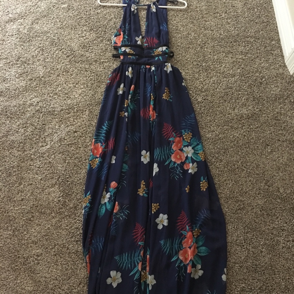 Floral Print Maxi Dress from Express