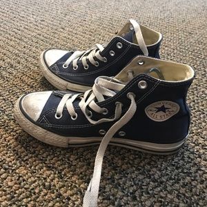 Converse Navy Blue High Tops