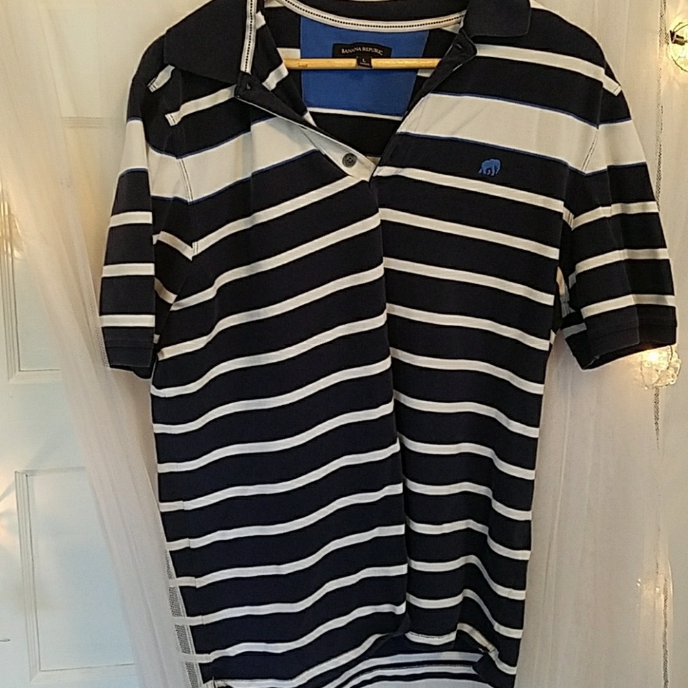 Banana Republic Striped Polo