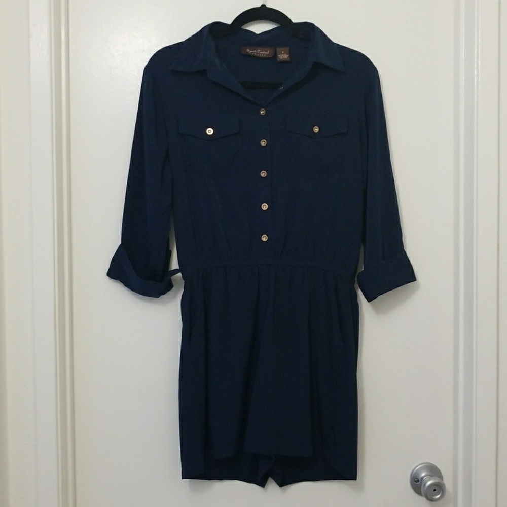 Navy Blue Roomper