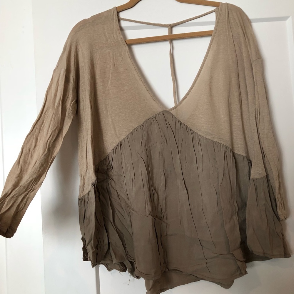 Tan blouse