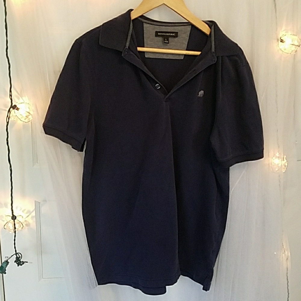 Banana Republic Navy Polo Shirt