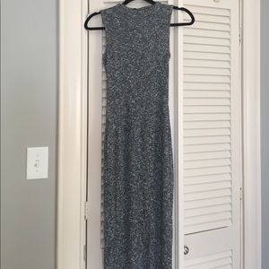 Grey midi dress