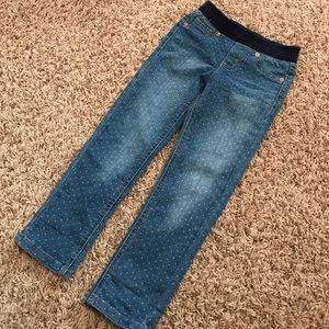 Polka dot toddler jeggings
