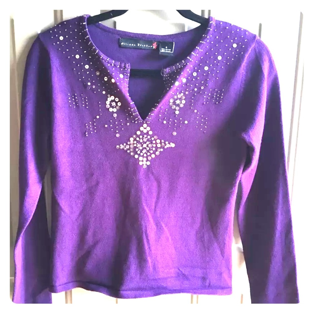 🐝Allison Brittney Sequins Embellished Sweater🐝