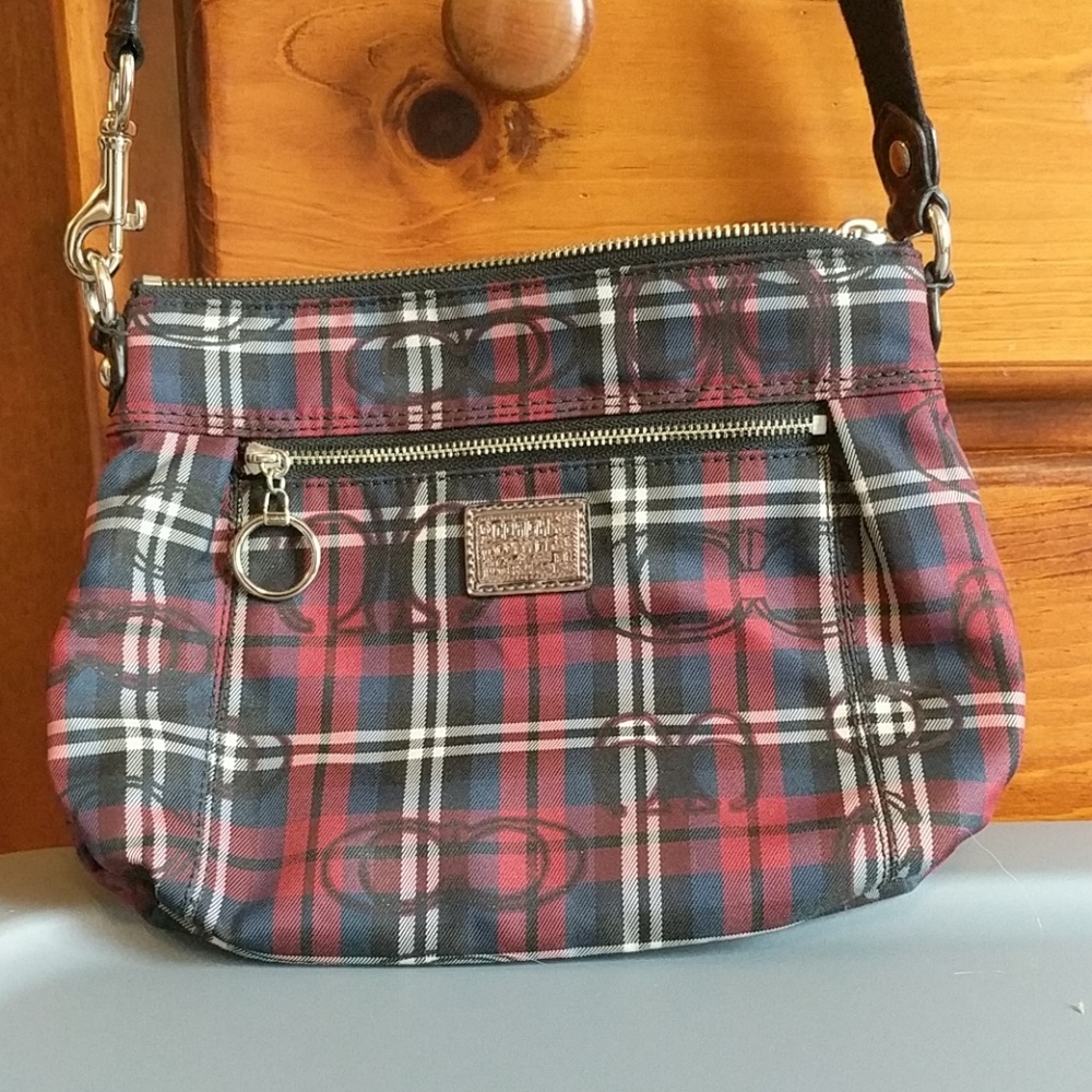 Plaid Coach purse