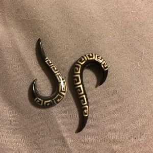 Tribal gauge earrings