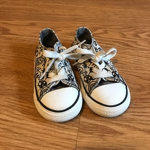 Robot & Skulls Toddler Converse