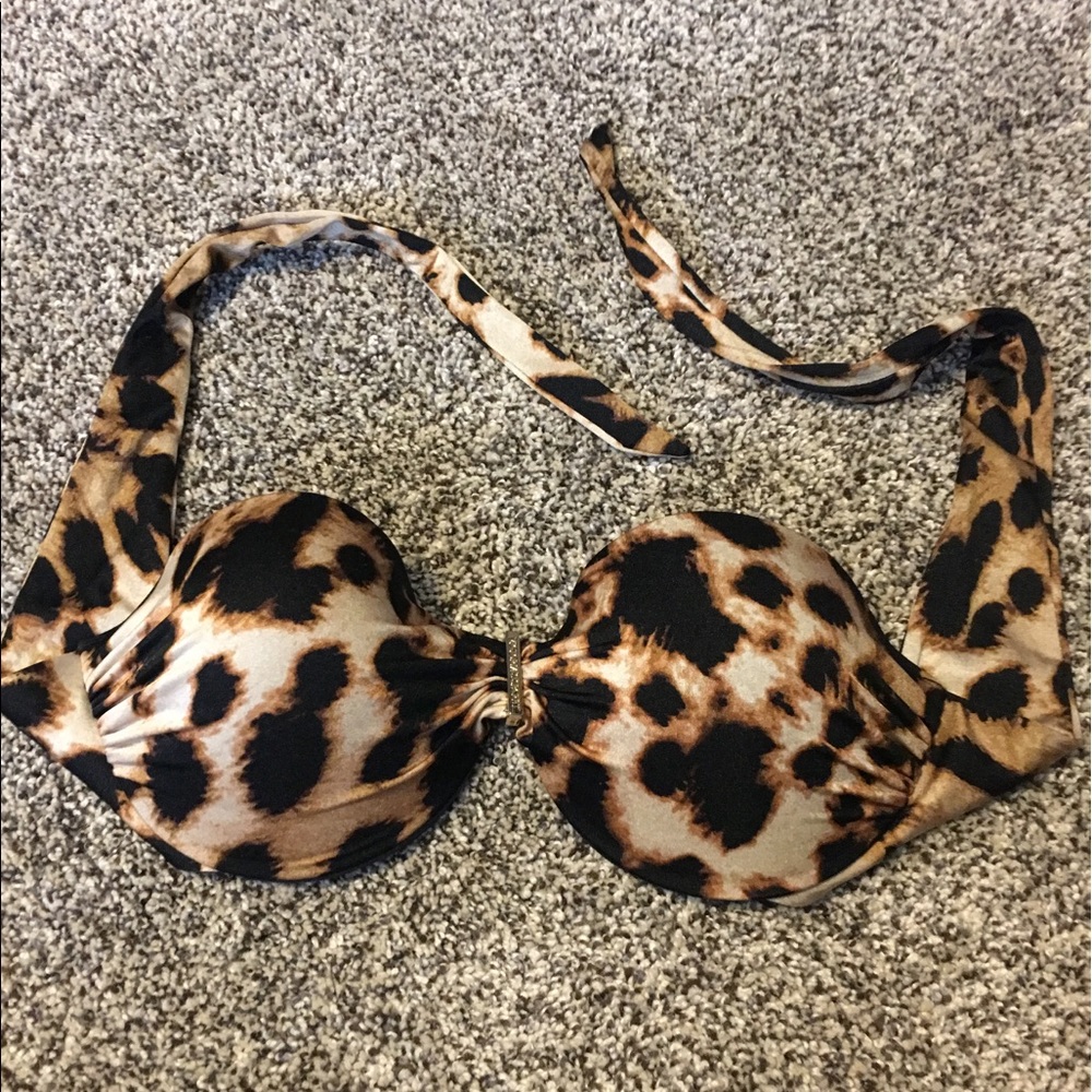 Victoria's Secret Cheetah Push-up Swimsuit Top