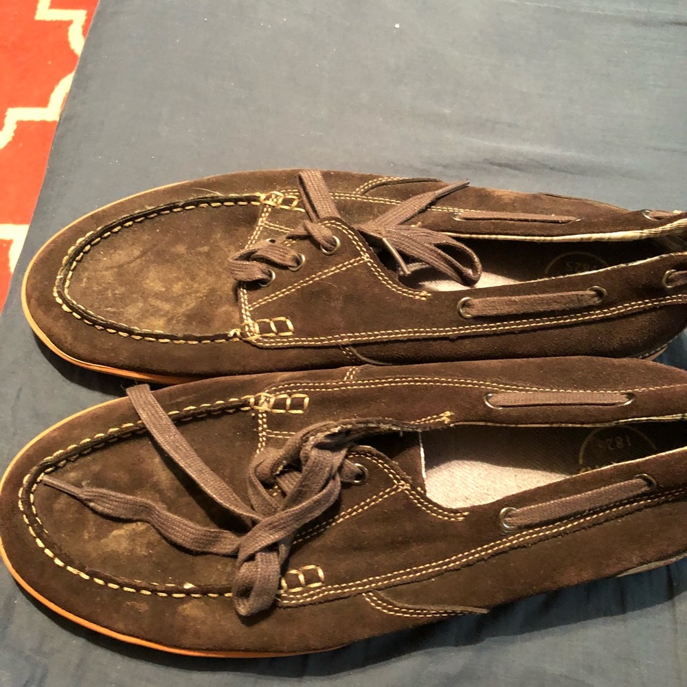 Men’s Clark’s casual leather boat shoes - size 14