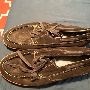 Men’s Clark’s casual leather boat shoes - size 14