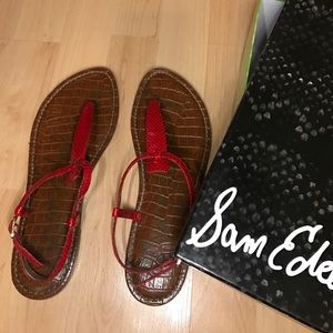 Red Sam Edelman Gigi Sandal
