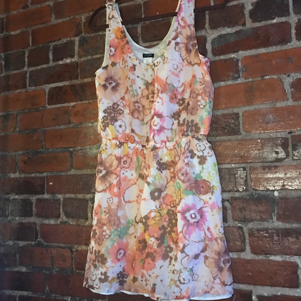 Beautiful J.Crew floral watercolor dress sz8