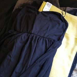 Strapless black dress