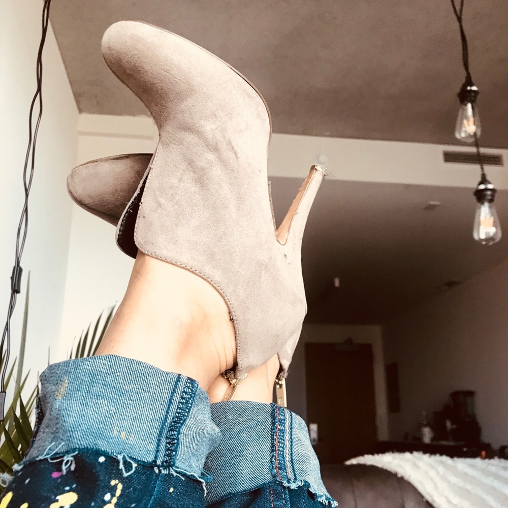 Gray Booties - size 6