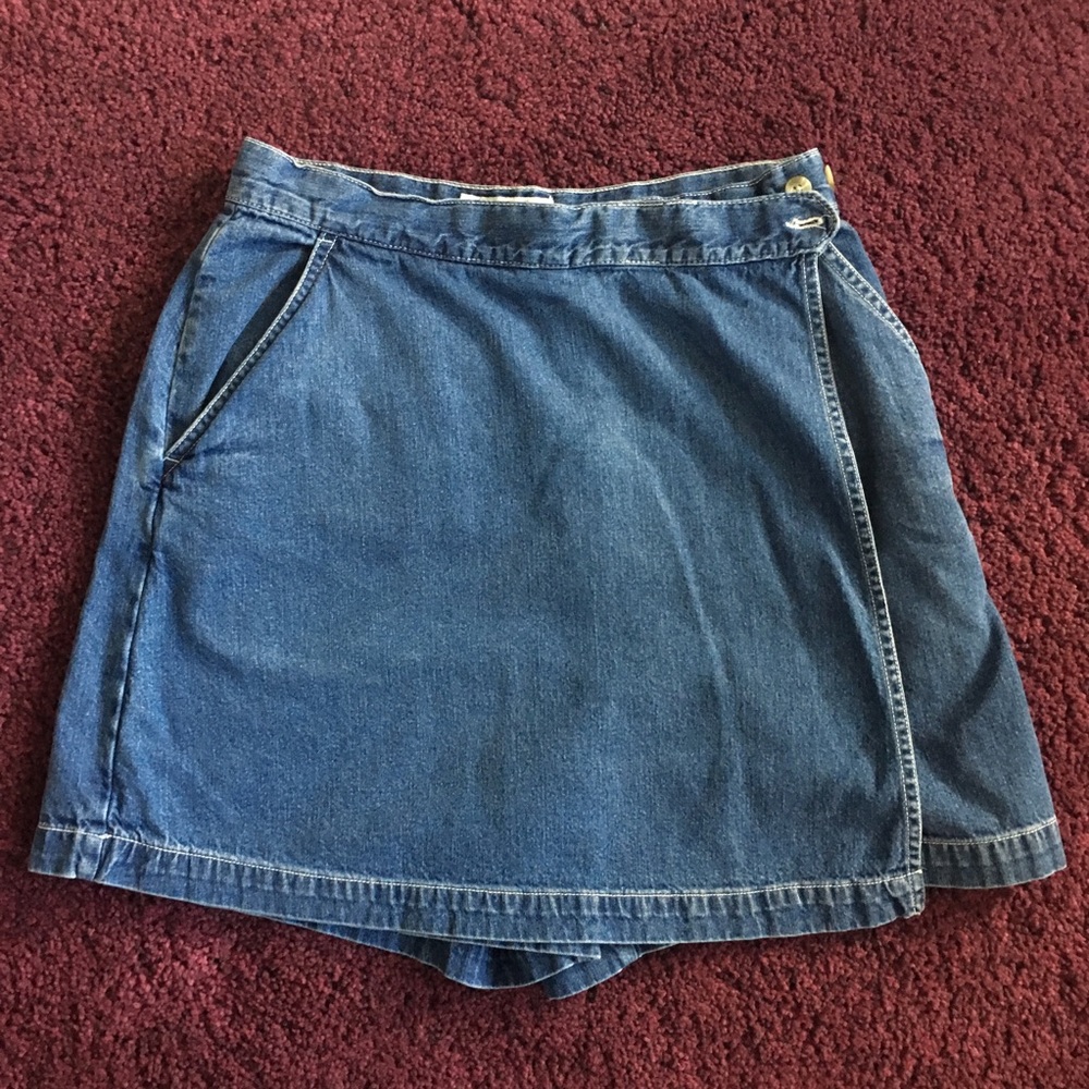 COLUMBIA Denim Skort - high waist!
