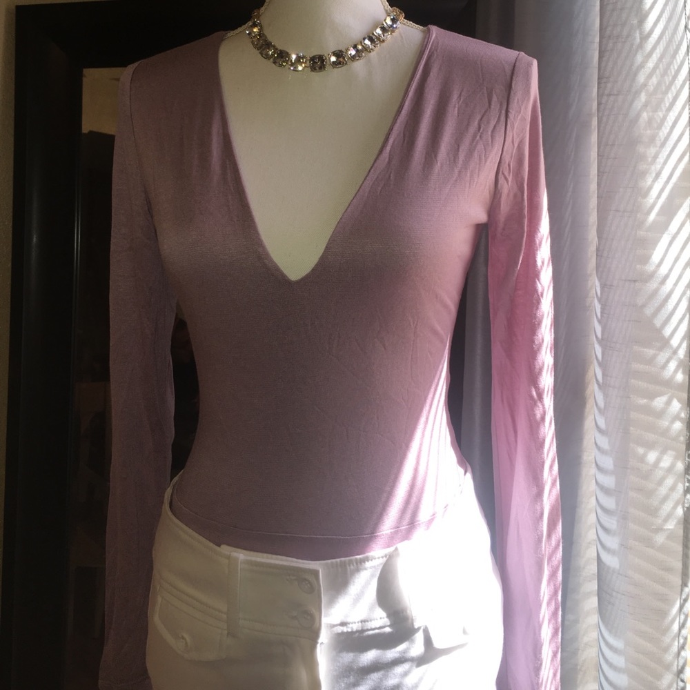 Long sleeve low cue Bodysuit