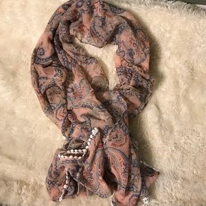 Sheer blanket scarf