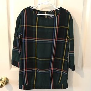 Girls plaid dress/long tunic, perfect for fall!