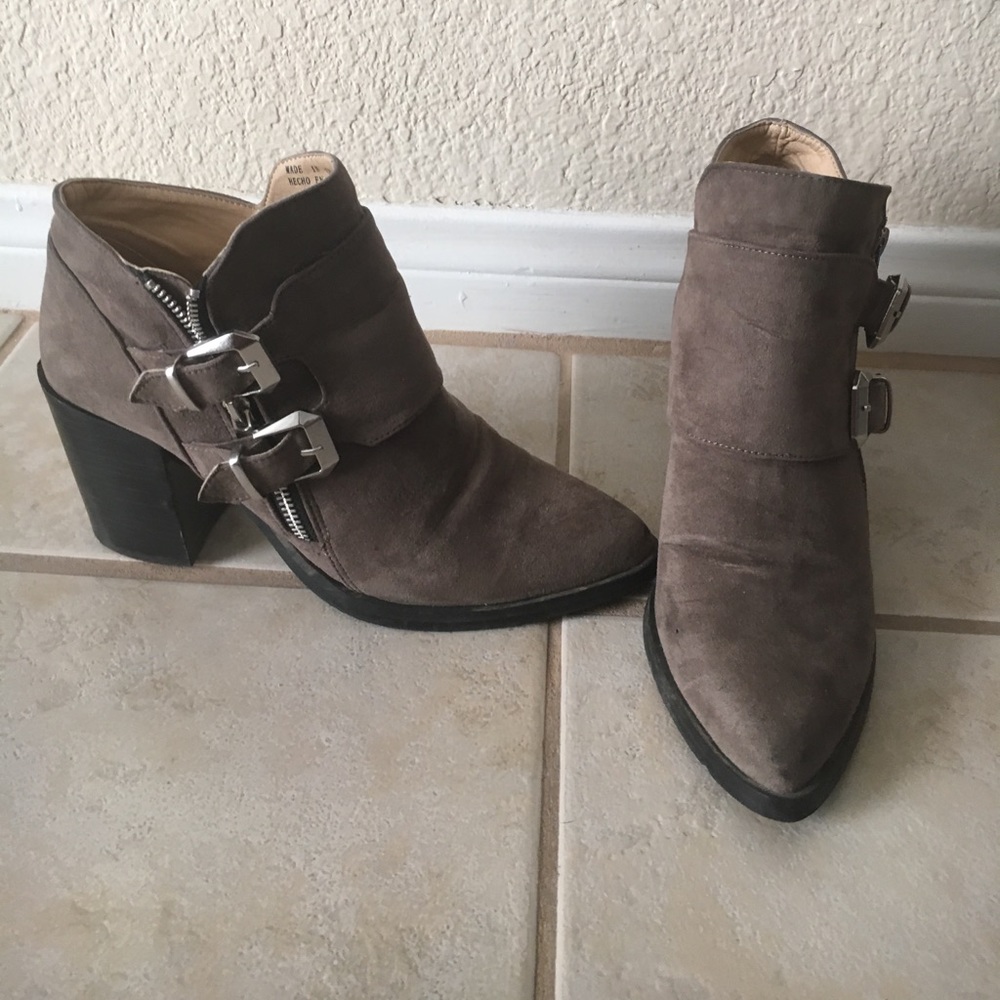 Forever 21 Gray Buckle Booties TAKING OFFERS!