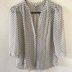 H&M Polka Dot Sheer Blouse