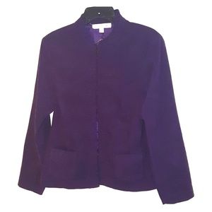 Plum purple ruffle jacket
