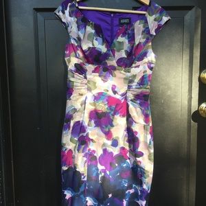 Floral purple dress