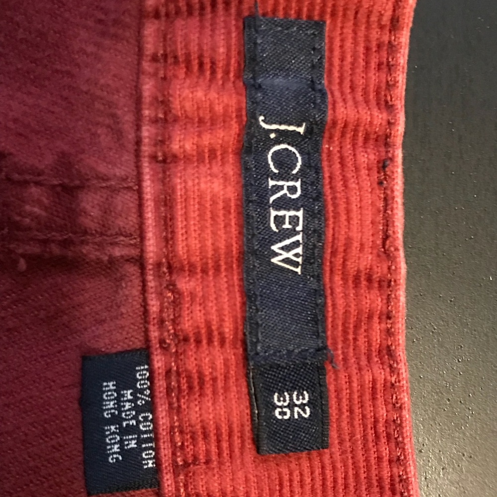 Corduroy j crew pants 32