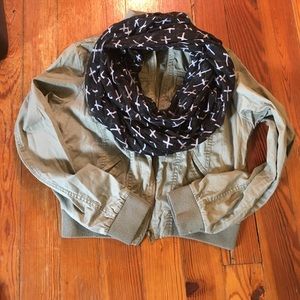 Cross infinity scarf