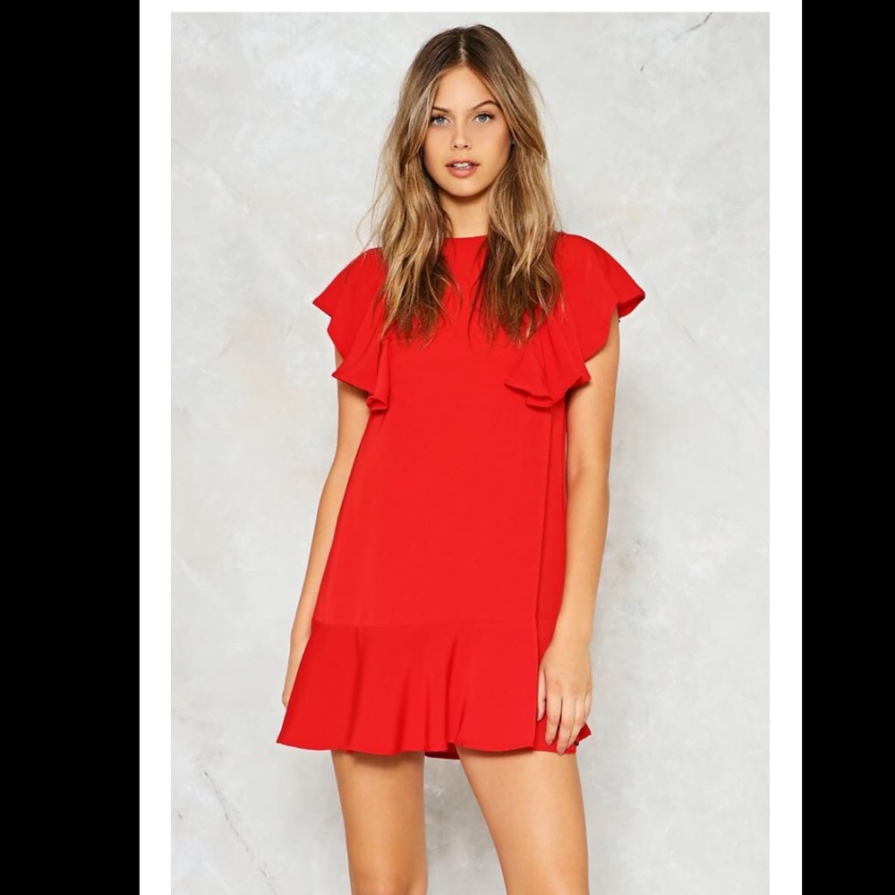 NASTYGAL LITTLE RED DRESS